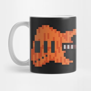 Pixel NYC Orange Striped Bass Guitar Mug